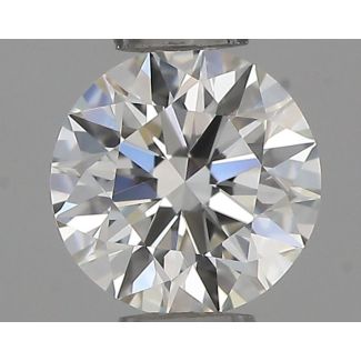 0.36 Carat Round G VVS1 EX IGI Natural Diamond