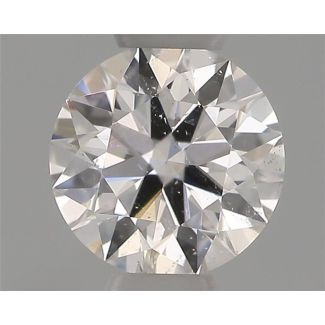 0.30 Carat Round D SI2 EX IGI Natural Diamond