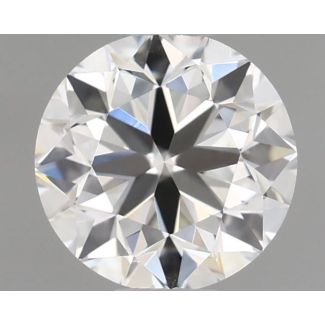 0.6 Carat Round I VVS2 VG EX GIA Natural Diamond