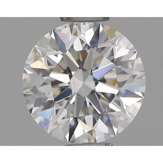 0.6 Carat Round F SI1 EX GIA Natural Diamond