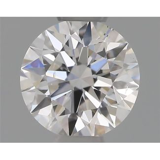 0.40 Carat Round F SI1 EX GIA Natural Diamond