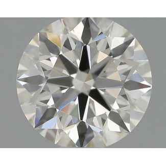 0.56 Carat Round H VVS2 EX IGI Natural Diamond