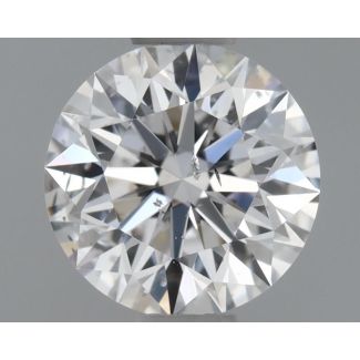 0.56 Carat Round D SI2 EX GIA Natural Diamond