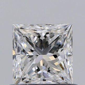 0.50 Carat Princess F VVS2 - EX VG GIA Natural Diamond