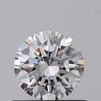 0.50 Carat Round D VS2 VG EX GIA Natural Diamond