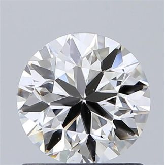 0.90 Carat Round H VS2 VG EX GIA Natural Diamond