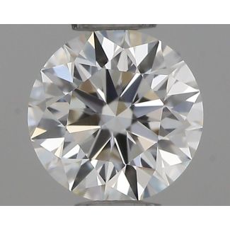 0.38 Carat Round G VVS2 EX IGI Natural Diamond