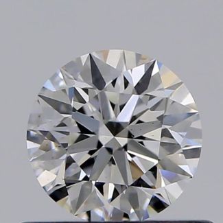 0.45 Carat Round F VS1 EX GIA Natural Diamond