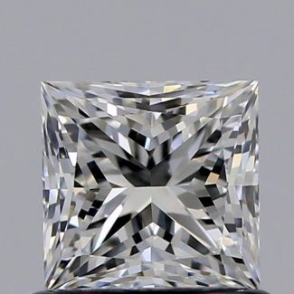 0.70 Carat Princess H VVS2 - EX VG GIA Natural Diamond