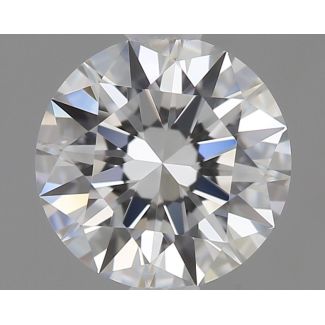 0.56 Carat Round F VVS2 EX GIA Natural Diamond