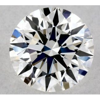 0.42 Carat Round F VVS2 EX GIA Natural Diamond