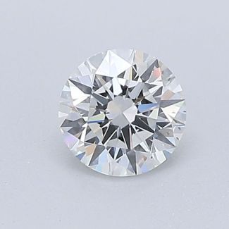 0.41 Carat Round F VS2 EX GIA Natural Diamond