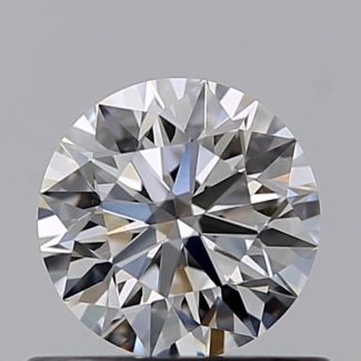 0.52 Carat Round E VVS2 EX GIA Natural Diamond