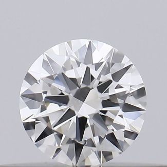 0.19 Carat Round F VVS2 EX GIA Natural Diamond