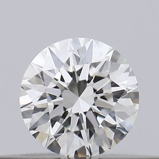 0.18 Carat Round H VVS1 EX GIA Natural Diamond