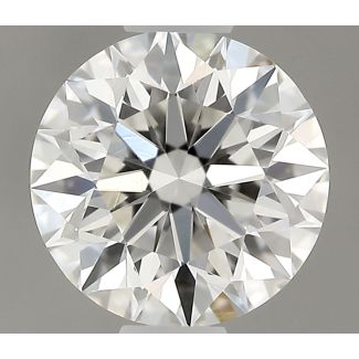 0.59 Carat Round H VS1 EX GIA Natural Diamond