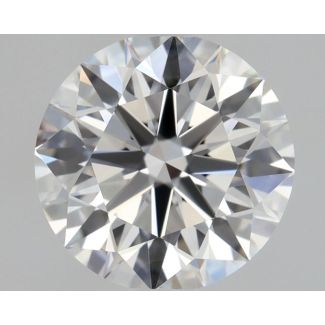 0.86 Carat Round D VVS1 EX GIA Natural Diamond