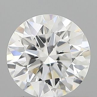 0.49 Carat Round D VVS1 EX GIA Natural Diamond