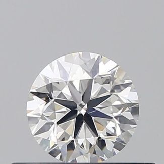 0.40 Carat Round H VS2 VG EX GIA Natural Diamond