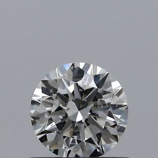 0.50 Carat Round H SI2 EX GIA Natural Diamond