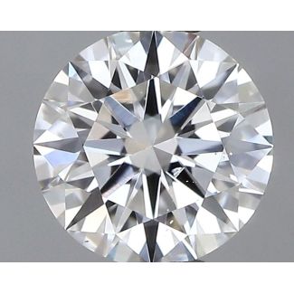 0.33 Carat Round D SI1 EX GIA Natural Diamond