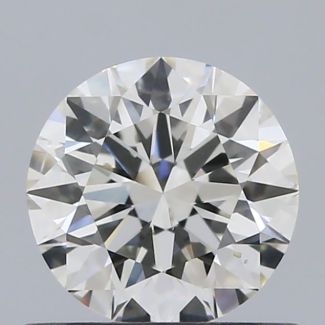 0.61 Carat Round G SI1 EX GIA Natural Diamond