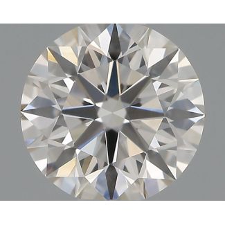 0.51 Carat Round H VS1 EX GIA Natural Diamond