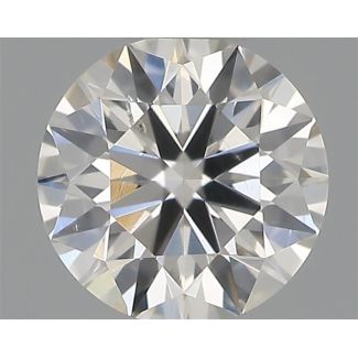 0.33 Carat Round H SI1 EX IGI Natural Diamond