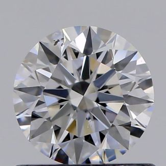 0.63 Carat Round D SI1 EX GIA Natural Diamond