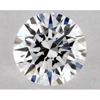 0.5 Carat Round E VVS1 EX VG GIA Natural Diamond