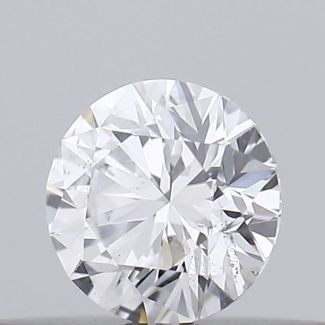 0.18 Carat Round D SI2 EX GIA Natural Diamond