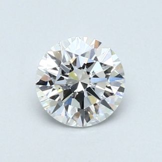 0.59 Carat Round D SI1 EX VG GIA Natural Diamond