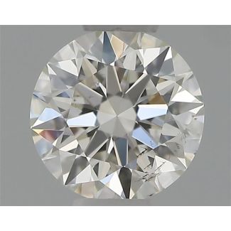 0.30 Carat Round H SI1 EX GIA Natural Diamond