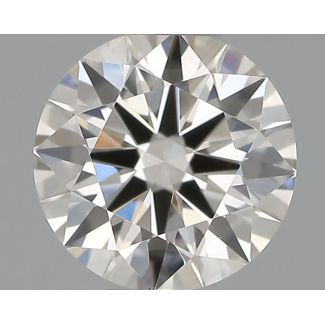 0.4 Carat Round H VVS2 EX IGI Natural Diamond