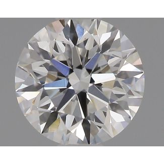 0.52 Carat Round E VVS2 EX GIA Natural Diamond