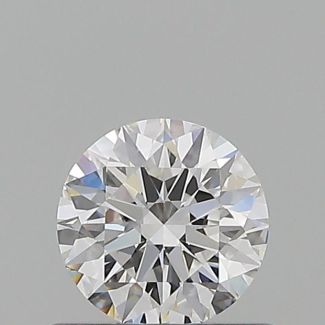 0.52 Carat Round D VVS2 EX GIA Natural Diamond