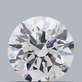 0.6 Carat Round E SI1 EX GIA Natural Diamond