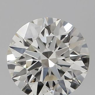 0.44 Carat Round I VVS1 EX GIA Natural Diamond