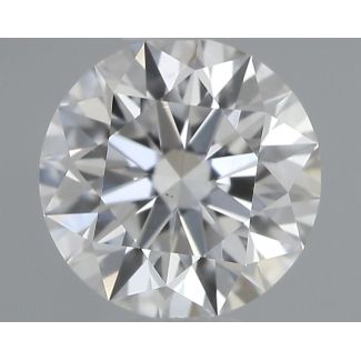 0.36 Carat Round H VS1 EX GIA Natural Diamond