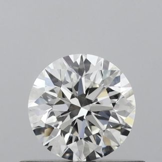 0.5 Carat Round G VVS2 EX IGI Natural Diamond