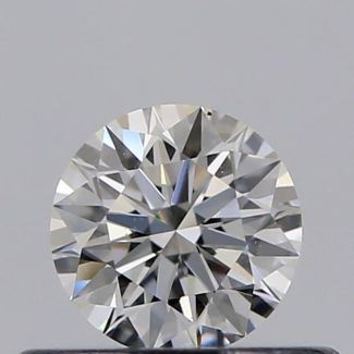 0.31 Carat Round F VS1 EX GIA Natural Diamond