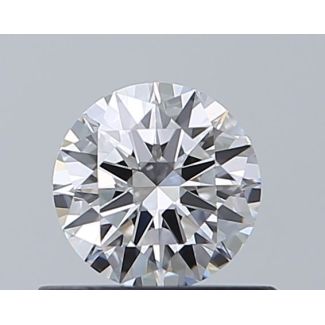 0.5 Carat Round D VVS2 EX GIA Natural Diamond