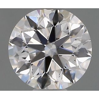 0.55 Carat Round E VVS2 EX GIA Natural Diamond