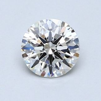 0.85 Carat Round H VVS1 EX VG GIA Natural Diamond