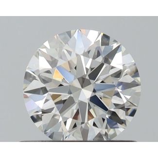 0.7 Carat Round H VS1 EX GIA Natural Diamond