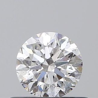 0.40 Carat Round D SI2 VG EX GIA Natural Diamond