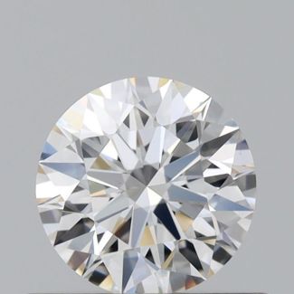 0.43 Carat Round F VVS2 EX GIA Natural Diamond