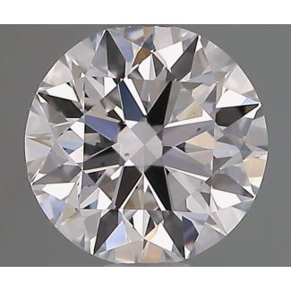 0.91 Carat Round D VS2 EX GIA Natural Diamond