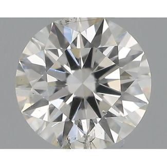 0.30 Carat Round H SI1 EX VG GIA Natural Diamond