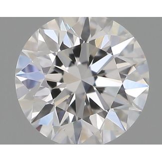 0.34 Carat Round D VVS1 EX GIA Natural Diamond